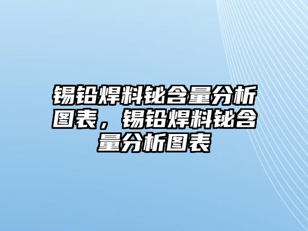 錫鉛焊料鉍含量分析圖表，錫鉛焊料鉍含量分析圖表