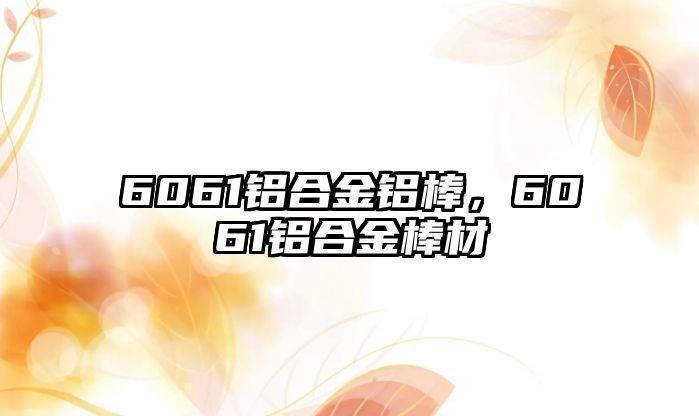 6061鋁合金鋁棒，6061鋁合金棒材