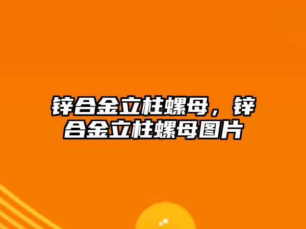 鋅合金立柱螺母，鋅合金立柱螺母圖片