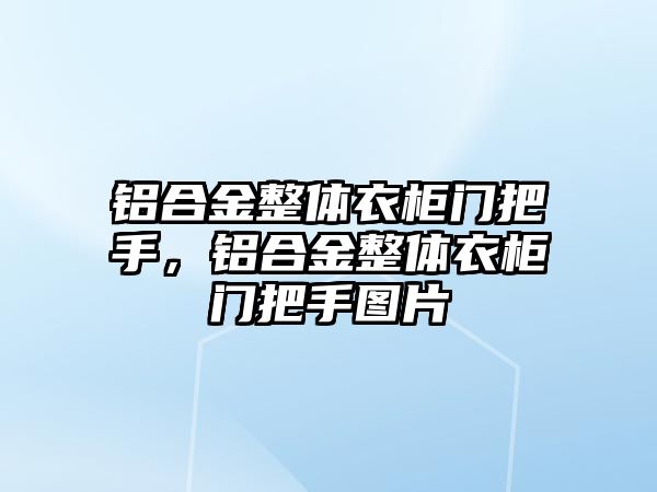 鋁合金整體衣柜門把手，鋁合金整體衣柜門把手圖片