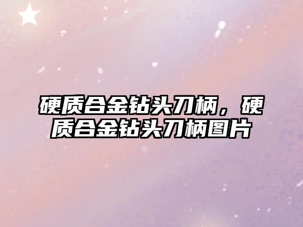 硬質合金鉆頭刀柄，硬質合金鉆頭刀柄圖片