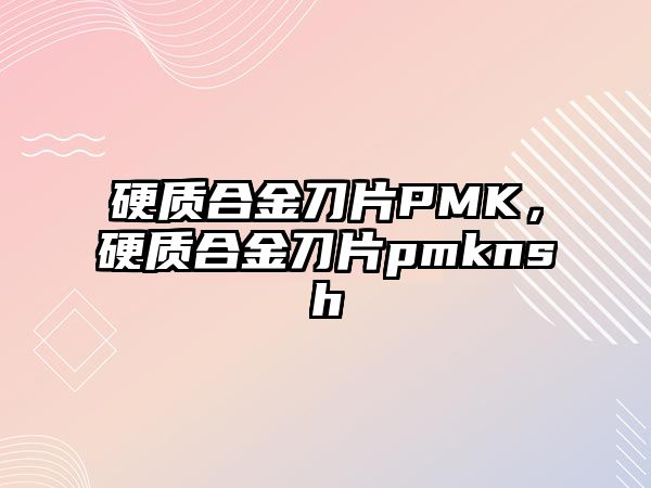 硬質(zhì)合金刀片PMK，硬質(zhì)合金刀片pmknsh