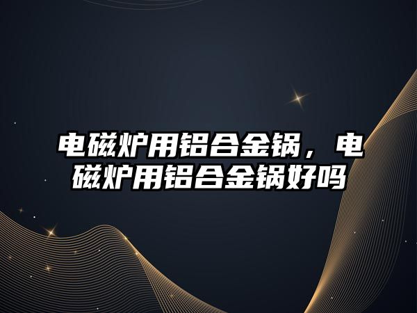 電磁爐用鋁合金鍋，電磁爐用鋁合金鍋好嗎