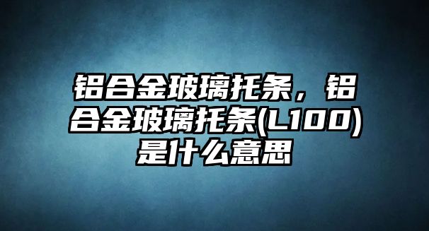 鋁合金玻璃托條，鋁合金玻璃托條(L100)是什么意思