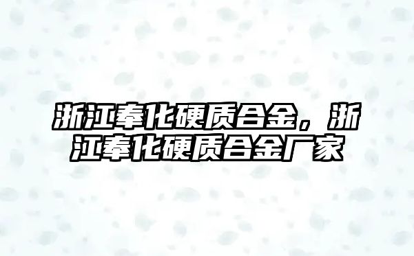 浙江奉化硬質(zhì)合金，浙江奉化硬質(zhì)合金廠家