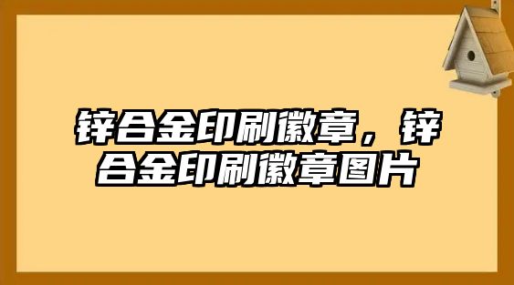 鋅合金印刷徽章，鋅合金印刷徽章圖片