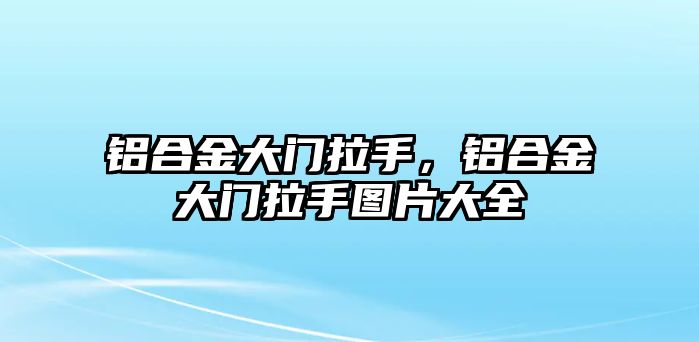 鋁合金大門拉手，鋁合金大門拉手圖片大全