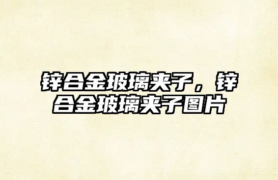 鋅合金玻璃夾子，鋅合金玻璃夾子圖片