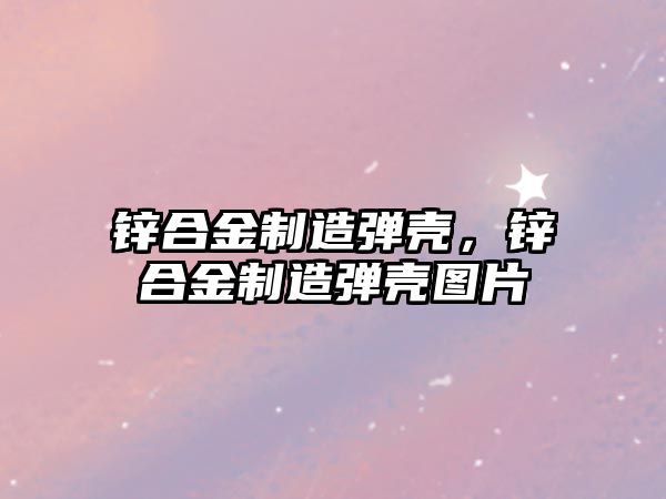 鋅合金制造彈殼，鋅合金制造彈殼圖片