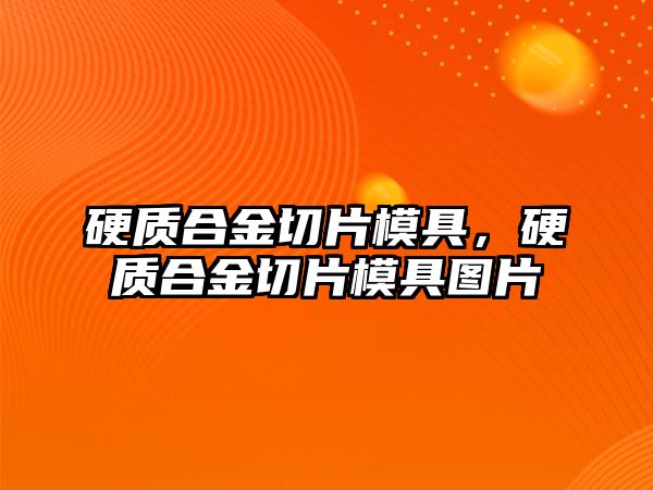 硬質合金切片模具，硬質合金切片模具圖片