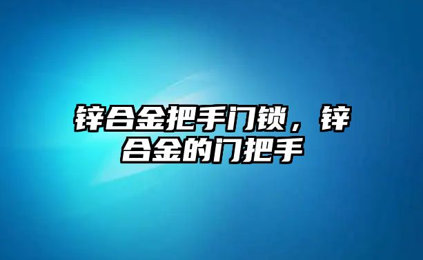 鋅合金把手門鎖，鋅合金的門把手