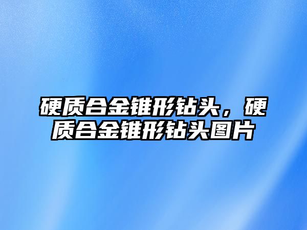 硬質合金錐形鉆頭，硬質合金錐形鉆頭圖片