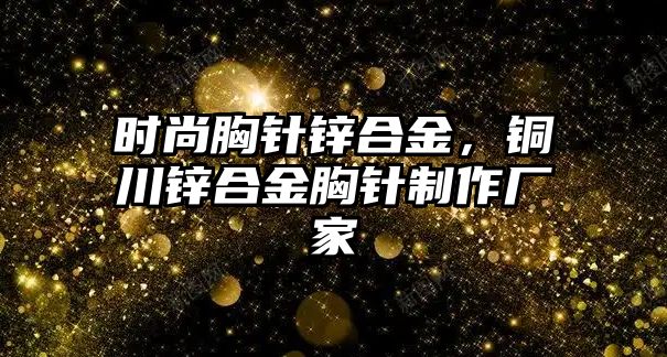 時尚胸針鋅合金，銅川鋅合金胸針制作廠家