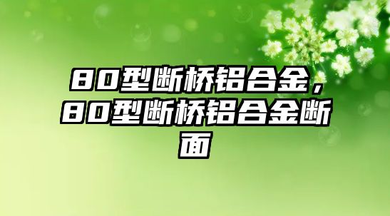 80型斷橋鋁合金，80型斷橋鋁合金斷面