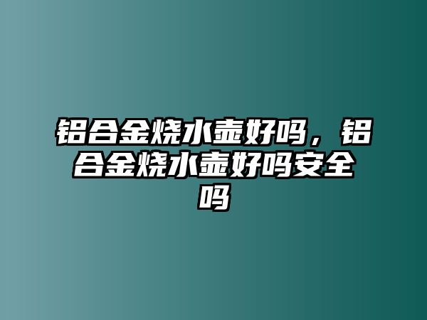 鋁合金燒水壺好嗎，鋁合金燒水壺好嗎安全嗎