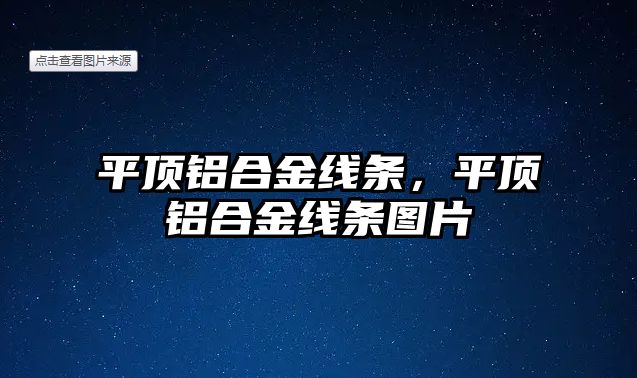 平頂鋁合金線條，平頂鋁合金線條圖片