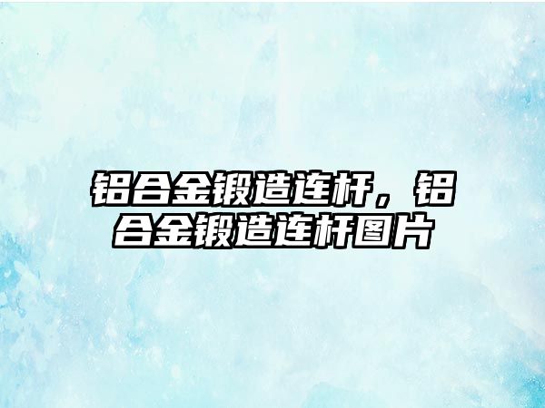 鋁合金鍛造連桿，鋁合金鍛造連桿圖片