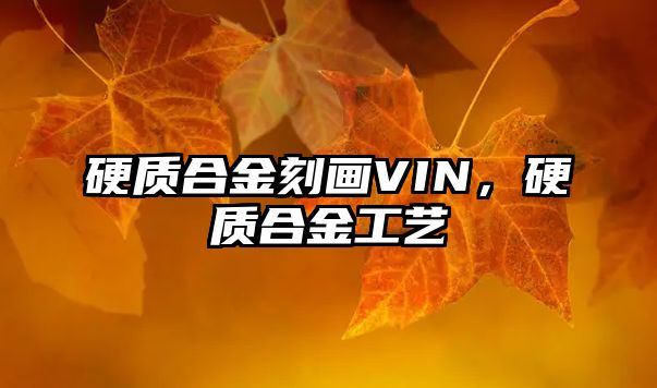 硬質(zhì)合金刻畫VIN，硬質(zhì)合金工藝