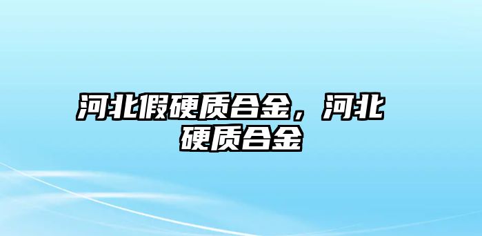 河北假硬質(zhì)合金，河北 硬質(zhì)合金