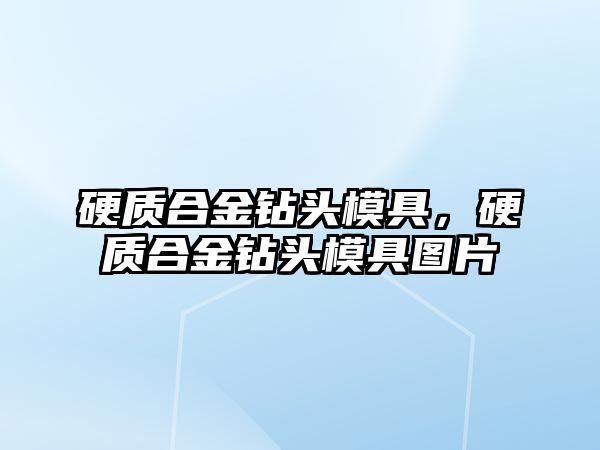 硬質合金鉆頭模具，硬質合金鉆頭模具圖片