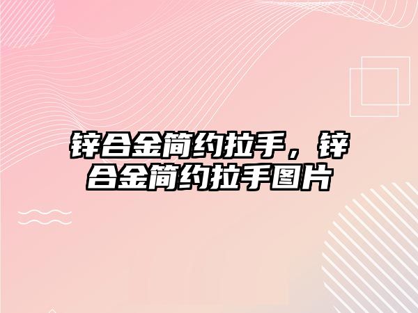 鋅合金簡約拉手，鋅合金簡約拉手圖片