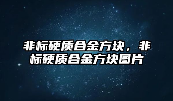 非標硬質(zhì)合金方塊，非標硬質(zhì)合金方塊圖片