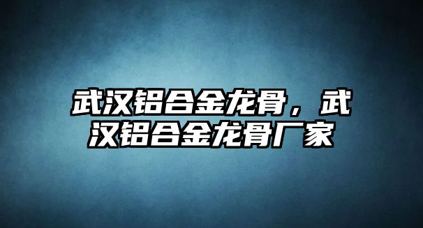 武漢鋁合金龍骨，武漢鋁合金龍骨廠家