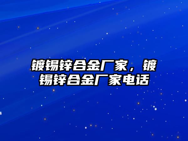 鍍錫鋅合金廠家，鍍錫鋅合金廠家電話